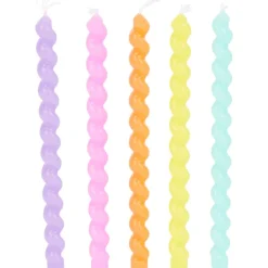 Hot Avec Swirl Taartkaarsjes Feestartikelen