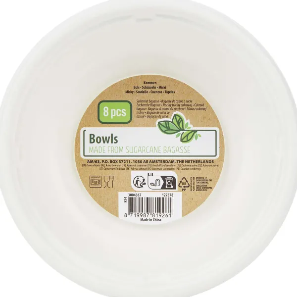 New Bagasse Kommen Feestartikelen