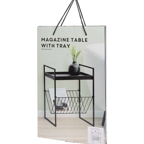 Hot Bijzettafel Met Tijdschriftenrek Woonaccessoires