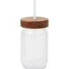 Discount Drinkbeker Met Rietje En Deksel Glazen
