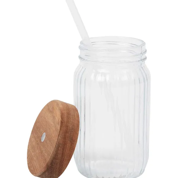 Discount Drinkbeker Met Rietje En Deksel Glazen