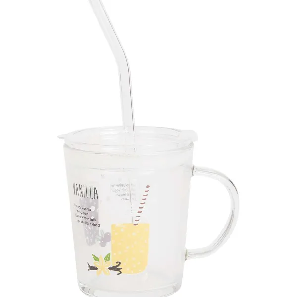 Hot Drinkglas Met Deksel En Rietje Servies