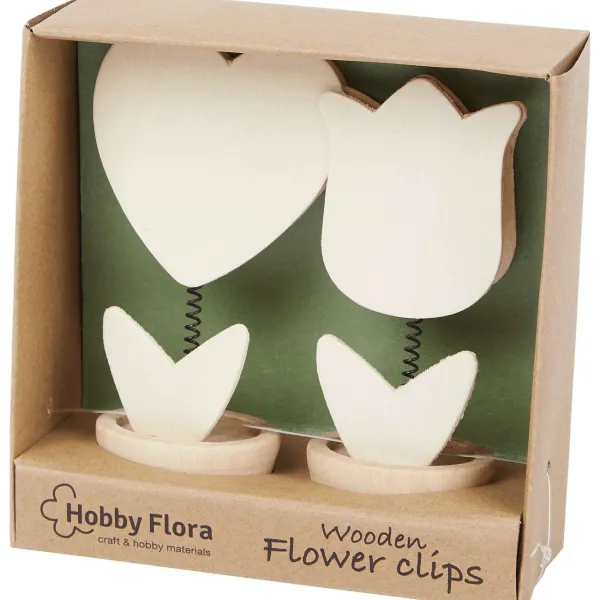 Outlet Hobby Flora Houten Bloemenknijpers Knutselen