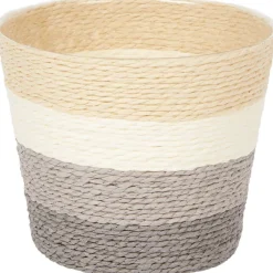 Outlet Home Accents Bloemenmand Met Strepen Bloempotten