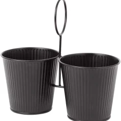 Clearance Home Accents Duo Bloempot In Houder Bloempotten