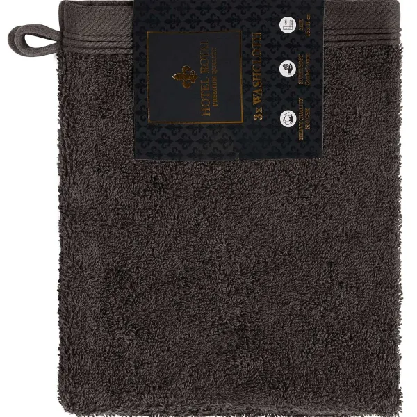 Hot Washandjes Antraciet Badtextiel