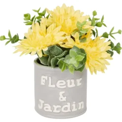 Online Kunstbloem In Pot Met Tekst Kunstplanten & -Bloemen