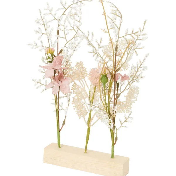 Outlet Kunstdroogbloemen Op Houten Voet Kunstplanten & -Bloemen
