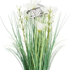 Fashion Kunstgrashalm Met Bloemen En Vlinders Kunstplanten & -Bloemen