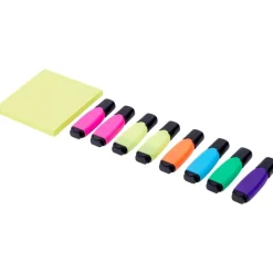 Hot Mini-Highlighters En Sticky Notes Kleuren & Tekenen