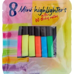 Hot Mini-Highlighters En Sticky Notes Kleuren & Tekenen