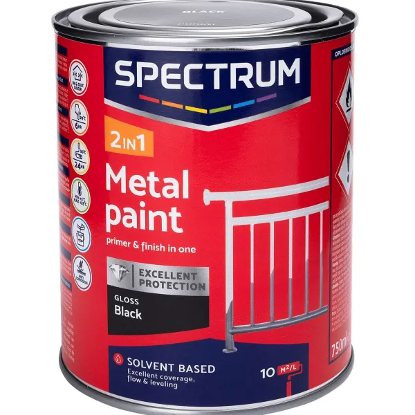 Discount 2-In-1 Zijdeglans Metaallak Verf